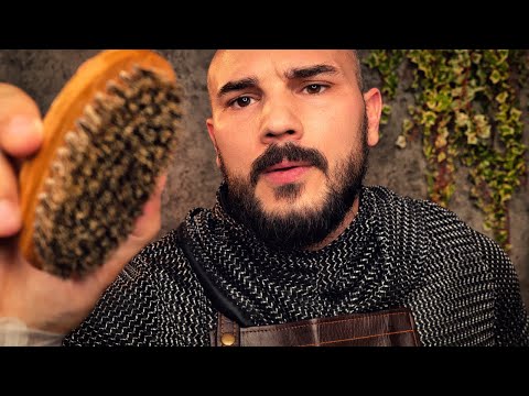ASMR Back to Sleep | Hair Brushing - Face Treatment - Hair Cut - Head Massage (Adventure Fantasy)