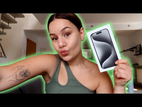 [ASMR] IPhone 15 Pro UNBOXING📱| german/deutsch | ASMR Marlife