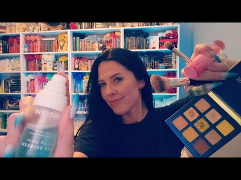 ASMR- Friend Does Your Makeup to Cheer You Up (Positive Whispers & Personal Attention)