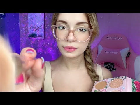 ASMR Je te Maquille Roleplay Spa 💄 Soin du Visage, Layered Sounds Fast ♡ Doing your makeup Français