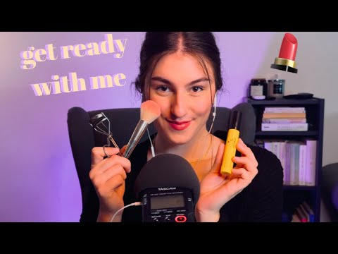 [ASMR] get ready with me 💄🤍 (german/deutsch)