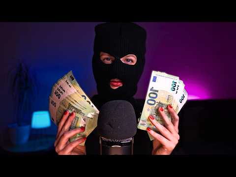 ASMR | Money Rustling with Balaclava 💵 