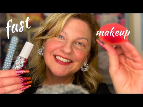 ASMR | Doing Your Summer Makeup and Hair Fast & Aggressive | Personal Attention Brushing Plucking ✨💗