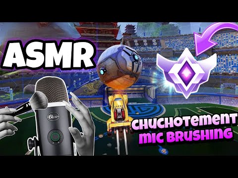 ASMR Français • Chuchotement proche du micro & Mic brushing doux et intense (champion rocket league)