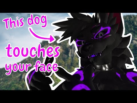 [FURRY ASMR] This dog TOUCHES your face!