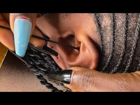 ASMR EAR CLEANING MASSAGE VERY SATISFYING FOR SLEEP, EAR MASSAGE WITH OIL SCALP SCRATCHING GUM
