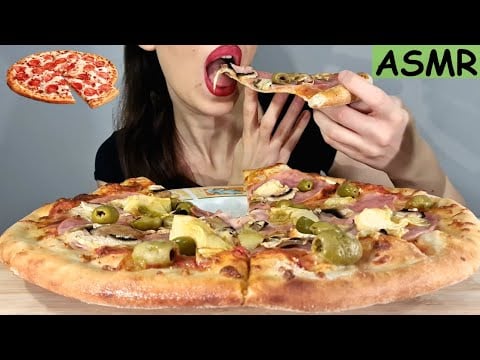 ASMR | Eating Cheesy Pizza | CRISPY SOUNDS | No Talking | Lady M. ASMR