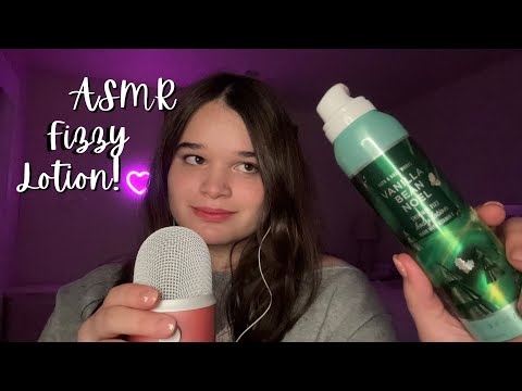 ASMR Fizzy Lotion Massage w/ Face Touching! (Lofi Tingles)