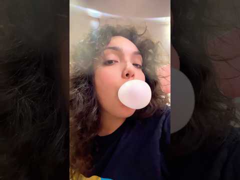 BUBBLE ASMR | blowing small tiny bubble chewing sounds #bubble #bubblegum