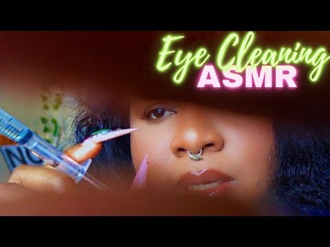 ASMR - POV AGGRESSIVE Eye Cleaning with WET Mouth Sounds 