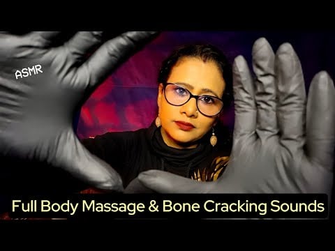 ASMR Full Body Massage with Deep Bone Cracking Sounds For Deep Relaxation | Chiropractor Roleplay