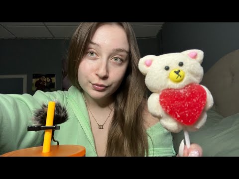 LOFI ASMR | Eating A Valentines Day Marshmallow Pop & Rambling ❤️