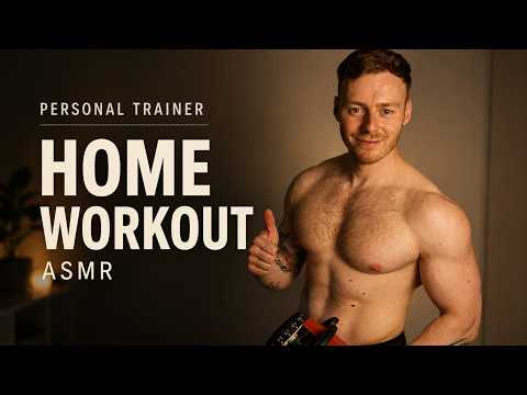 Personal Trainer Guides Your Home Workout ~ ASMR
