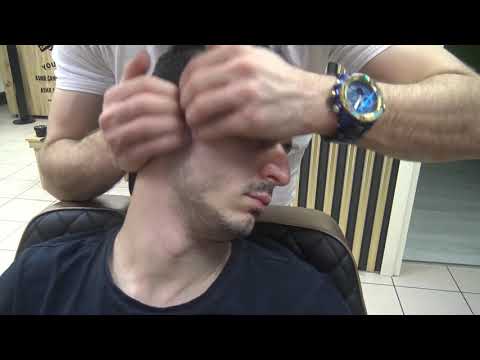 ASMR+TURKISH BARBER MASSAGE+NECK - SHOULDER CRACK+head, back, ear, face, neck, shampoo,sleep massage