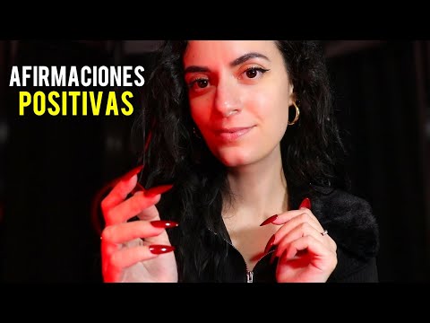 ASMR español AFIRMACIONES POSITIVAS Poderosas para dormir (+ te acaricio, luz baja)