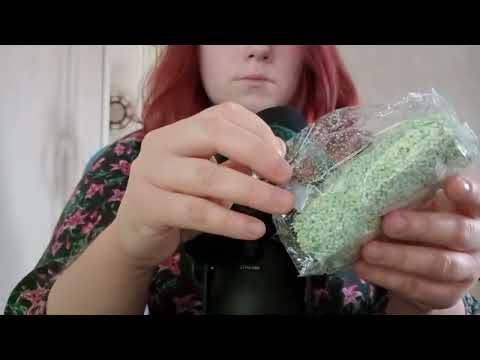ASMR no talking - Metal, wood, paper, fabric, hair, mouth & liquid sounds. Tapping, scratching