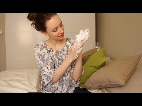 ASMR Whisper Shaving Cream Sounds | Rubber Gloves