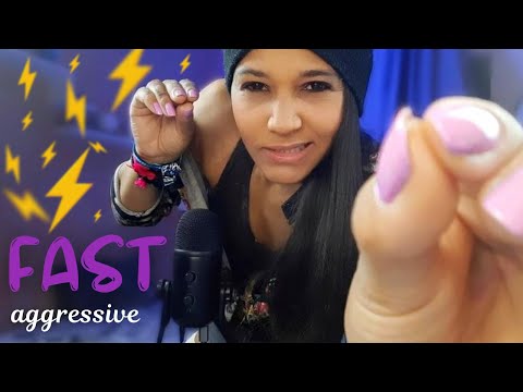 ⚡️ASMR tirando sua energia negativa FAST & AGGRESSIVE ⚡️