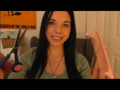 ✨🌿Relaxing Haircut ASMR - Cutting, Brushing, Styling
