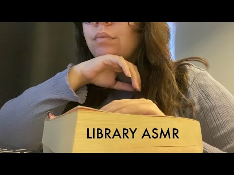 Kütüphane Görevlisi ASMR Roleplay (Türkçe ASMR) Klavye Sesleri 