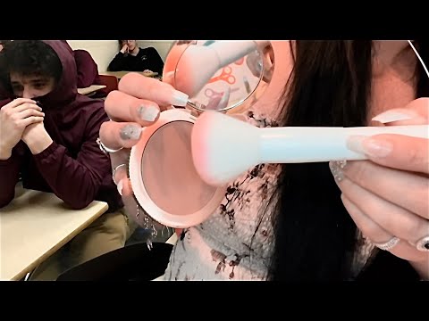 1 Minute ASMR Bestie Does Your Makeup in Detention