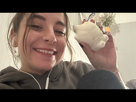 🌙ASMR - nouveaux triggers, avec fond de pluie🌙