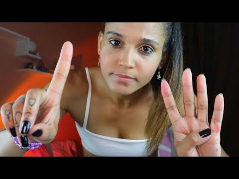 ASMR I Contagem de 0 a 50 com triggers FAST & AGGRESSIVE para te fazer dormir