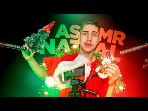 ASMR NATAL – Te relaxando e fazendo dormir com OBJETOS NATALINOS