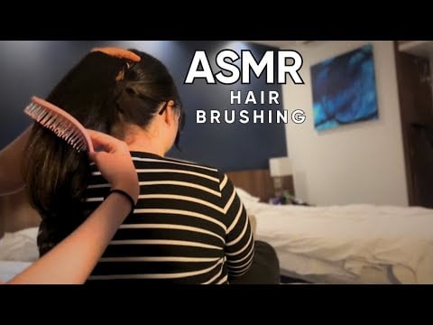 ASMR Relaxing Hair Brushing & Hair Playing ✨ Real-Person ASMR