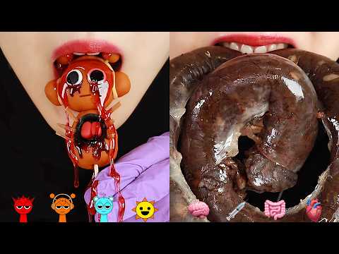 JUST DON'T WATCH. SPRUNKI MUKBANG ASMR HORROR MODE SPRUNKI ASMR 💀