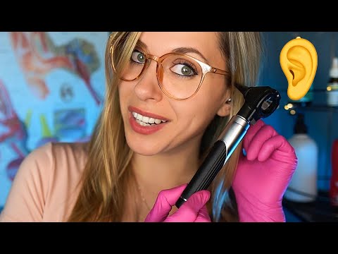 ASMR Ear cleaning compilation for SLEEP, Otoscope Ear exam!