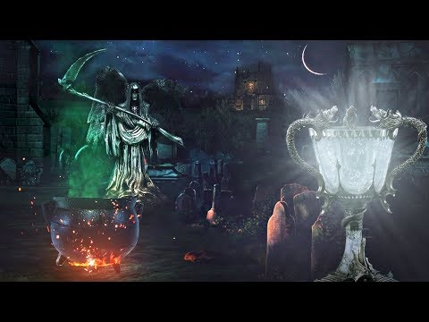 The Graveyard 💀 Voldemort Returns 🐍  [ASMR] ⚡ Harry Potter Ambience ⋄ Halloween Spooky Sounds