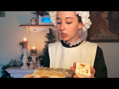 Edwardian Maid | Get Ready for Christmas Tea | ASMR Roleplay ❄️🕯️#asmr 