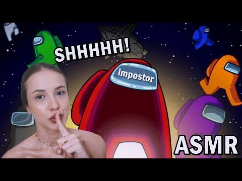 ASMR JOGANDO AMONG US - FIQUEI MUITO NERVOSAAAAA