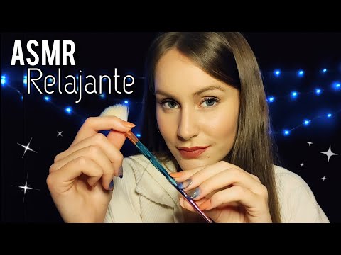 ASMR español - TAPPING RELAJANTE + SUSURROS con Sonidos COSQUILLOSOS 💤