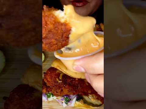 DAVE’S HOT CHICKEN TENDERS #asmr #chicken #daveshotchicken #food #eating #mukbang