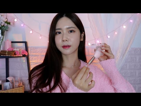 ASMR.No talking 사랑스러운 핑크 메이크업 | 화장하는 소리 | lovely pink makeup