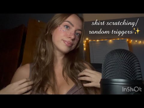 ✨ASMR✨| Shirt Scratching/Random Triggers for IMMENSE TINGLES:)