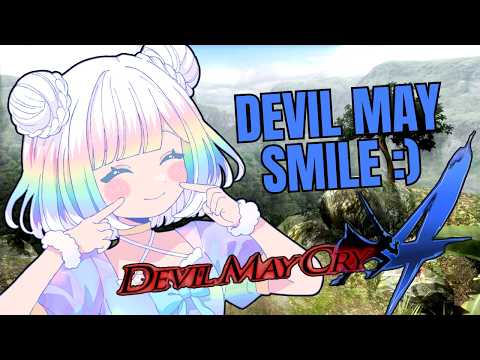 【DEVIL MAY CRY 4】devil may SMILE devil may LAUGH devil may HEEHEE 😈🤍 FIRST TIME DMC4【EN/日本語】