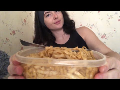 ASMR Eating Spicy Noodles 🍜 MUKBANG *NO TALKING*