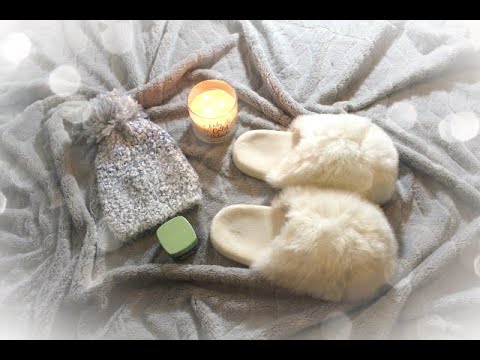 ASMR: Cozy winter story (soft spoken/whispered, crinkles, crackles, tingles, hand movements,etc...)