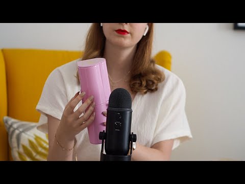 ASMR Tapping on Brush Box (no talking / long fake nails)