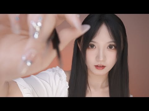 ASMR Mouth Sounds + Trigger Words 💋 Gently Touching Your Eyes to Lull You to Sleep | Hi-Res #ASMR