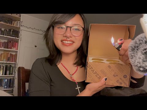 ASMR~ Catching up + Lighting Candles (Soft Spoken)