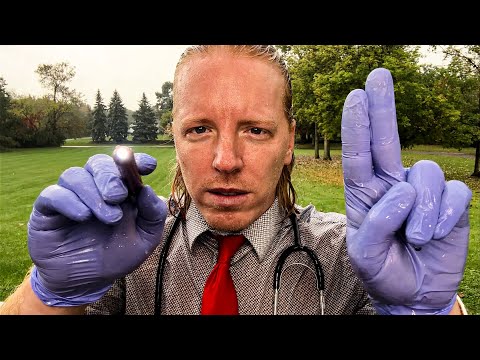 ASMR Cranial Nerve Exam in the Rain