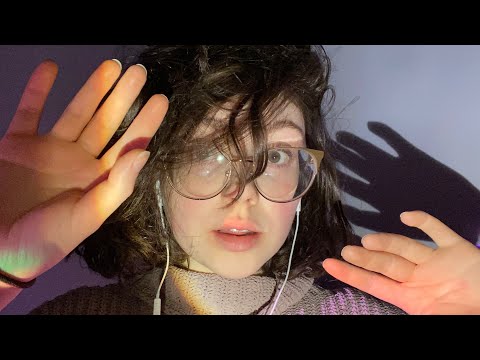 ASMR hand sounds, collarbone tapping, mouth sounds, and visualizations FAST and aggressive (fast)