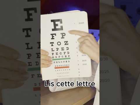 #short ASMR Cranial nerve exam : eye test