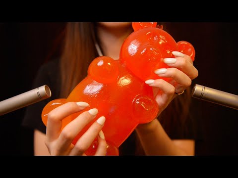 ASMR of a Giant Gummy Bear (No Talking)