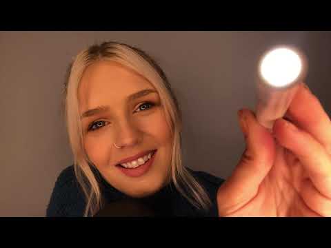 ASMR Examining Your Eyes With A Pen Light (Up Close Repeating Trigger Words)