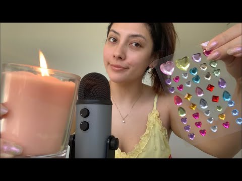 ASMR Sound Assortment | Tapping, Textured Scratching, Lip Gloss, Lighter Sounds | Whispered